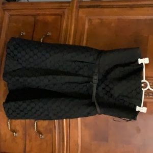 NWT black strapless White House Black Market dressy dress. Size 14.